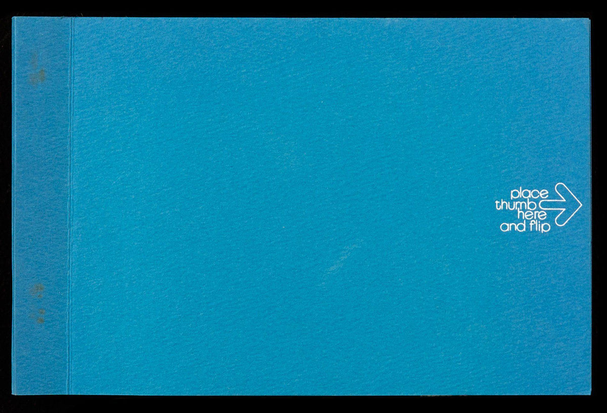 70&#39;s Era Blue Flipbook 4.5x7 Original Vintage Movie Poster