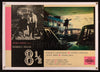 8 1/2 (Eight and a Half) Italian Photobusta (18x26) Original Vintage Movie Poster