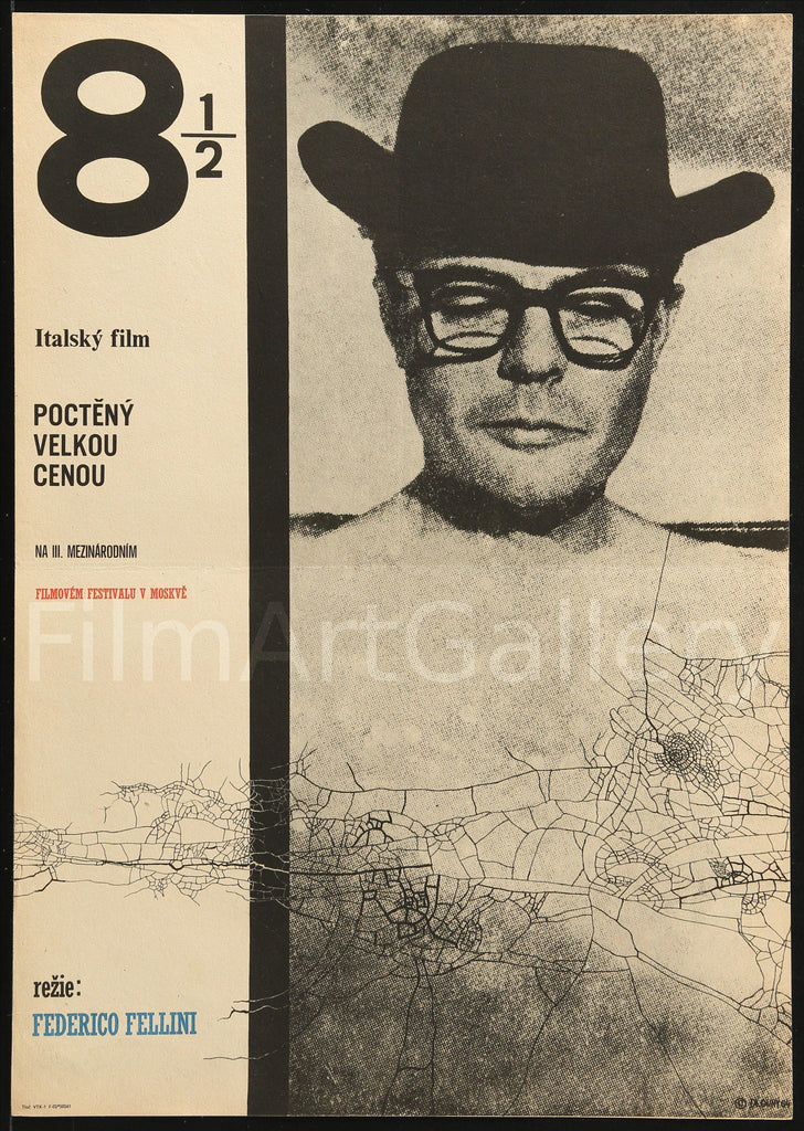 8 1/2 (Eight and a Half) Original Vintage Movie Poster