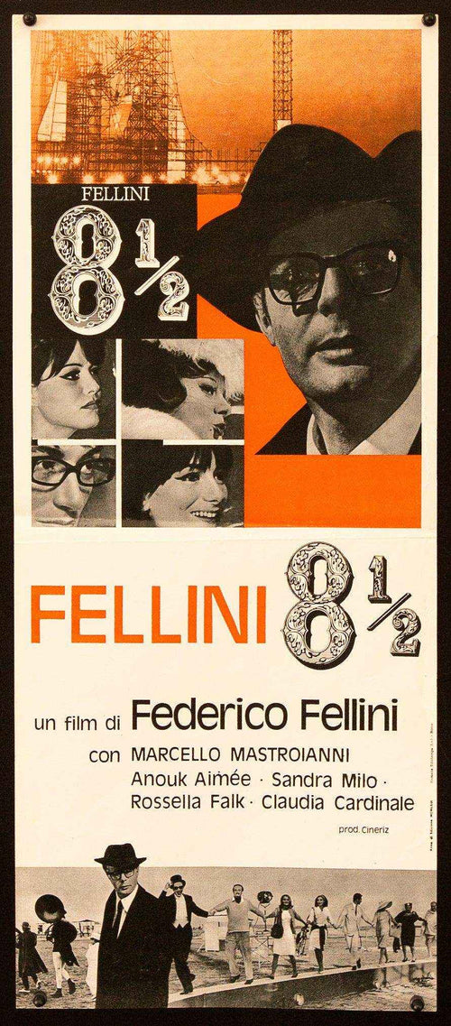 8 1/2 (Eight and a Half) Original Vintage Movie Poster