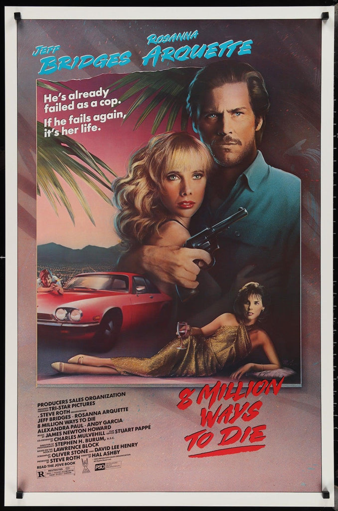 8 Eight Million Ways To Die Original Vintage Movie Poster
