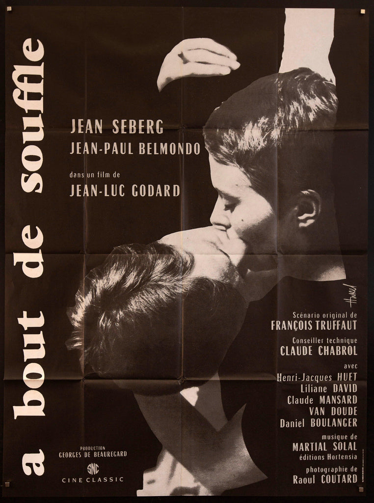 A Bout De Souffle (Breathless) Original Vintage Movie Poster