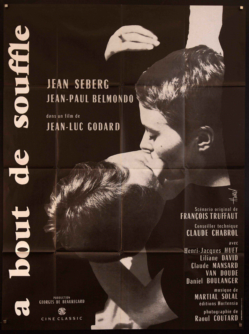 A Bout De Souffle (Breathless) Original Vintage Movie Poster