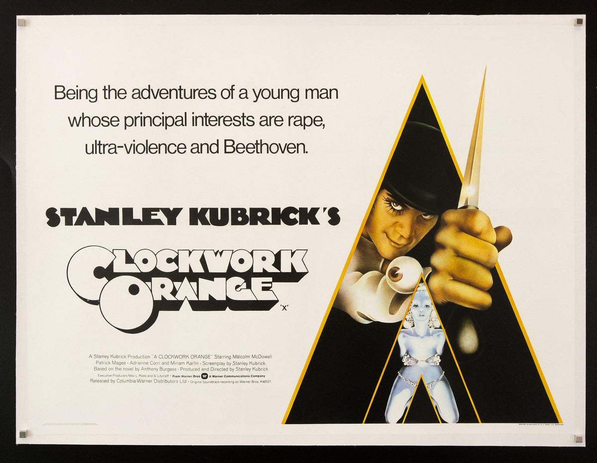 A Clockwork Orange British Quad (30x40) Original Vintage Movie Poster