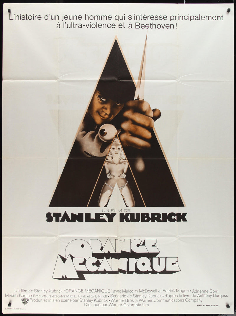 A Clockwork Orange French 1 Panel (47x63) Original Vintage Movie Poster