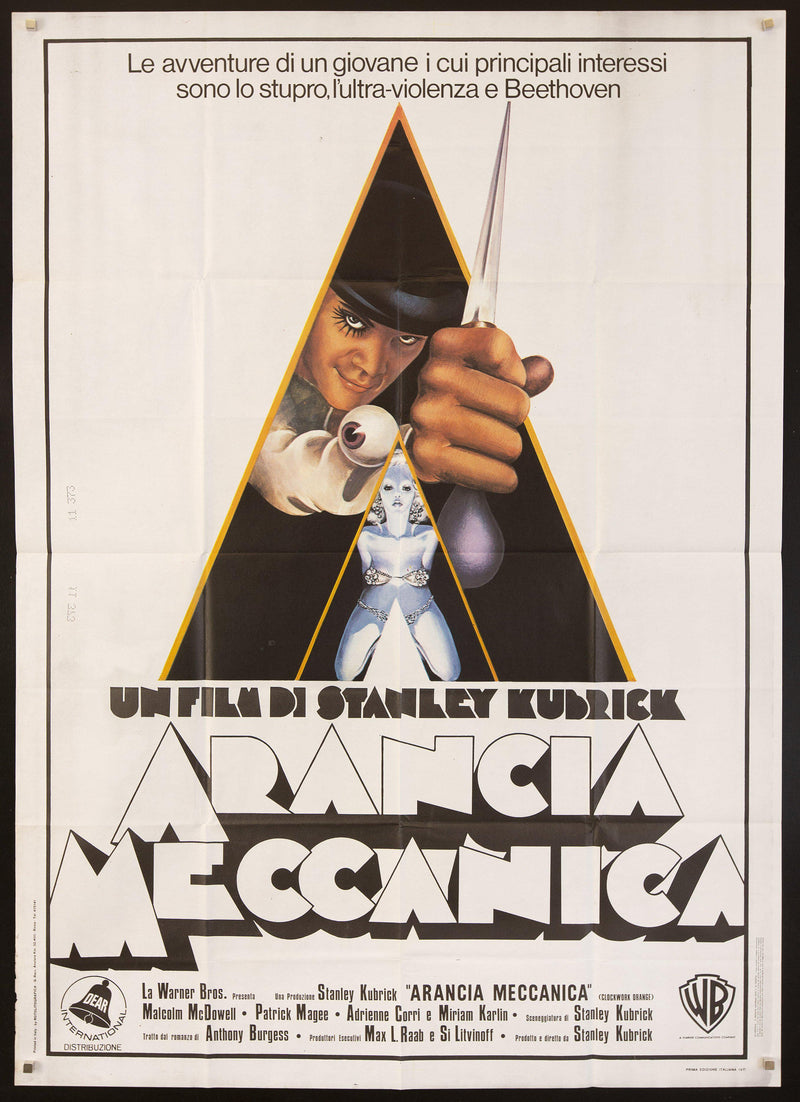 A Clockwork Orange Italian 2 foglio (39x55) Original Vintage Movie Poster