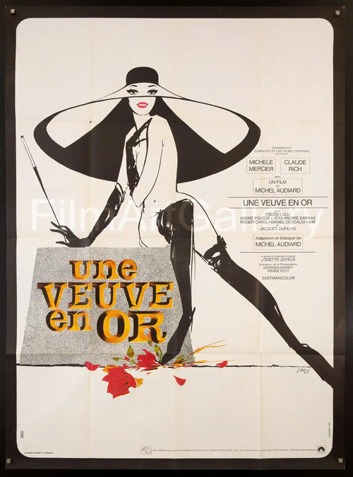 A Golden Widow (Une Veuve En Or) Original Vintage Movie Poster
