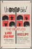 A Hard Day's Night / Help 1 Sheet (27x41) Original Vintage Movie Poster