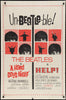 A Hard Day's Night / Help Original Vintage Movie Poster