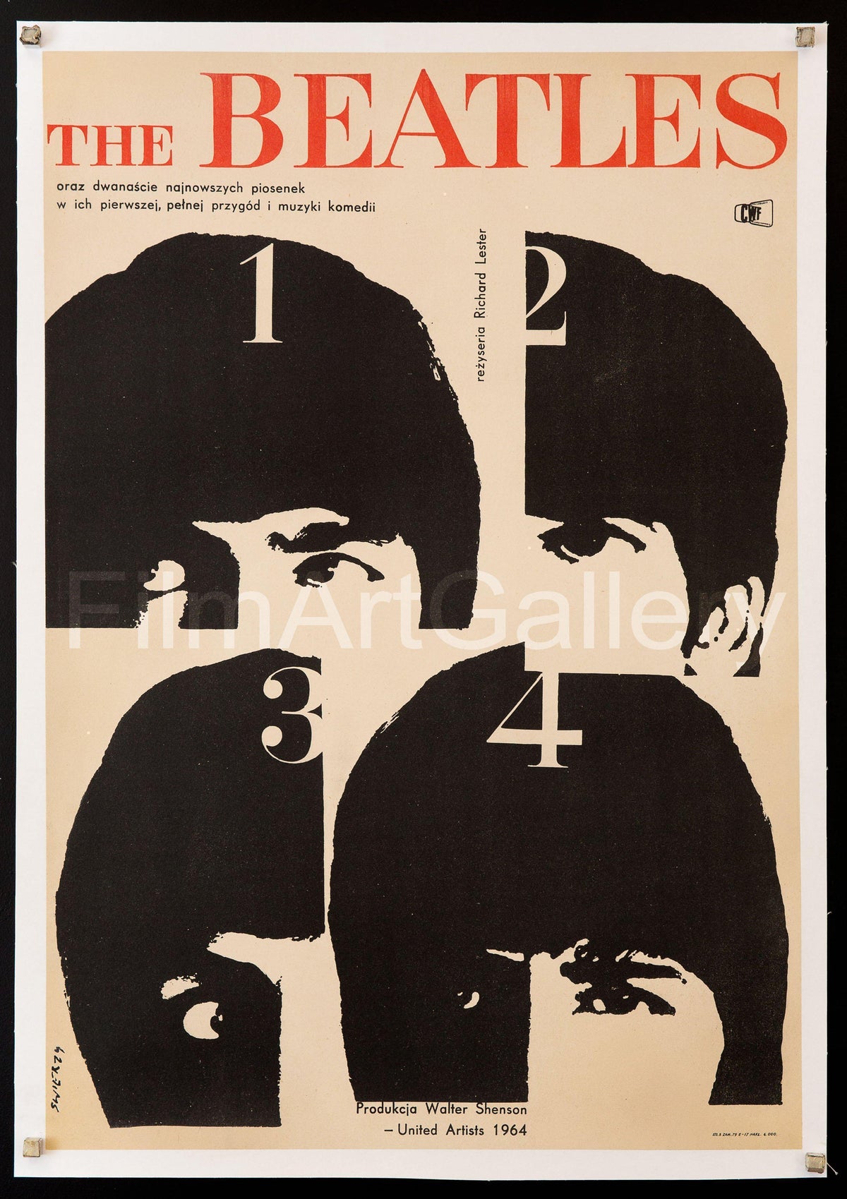 A Hard Day&#39;s Night Polish A1 (23x33) Original Vintage Movie Poster