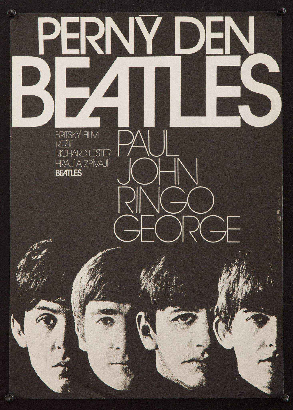 A Hard Day's Night Original Vintage Movie Poster