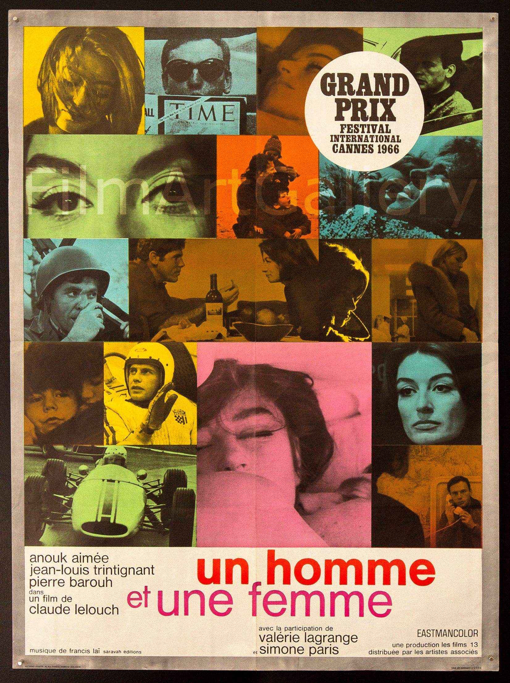 A Man and a Woman (Un Homme et Une Femme) Movie Poster 1966