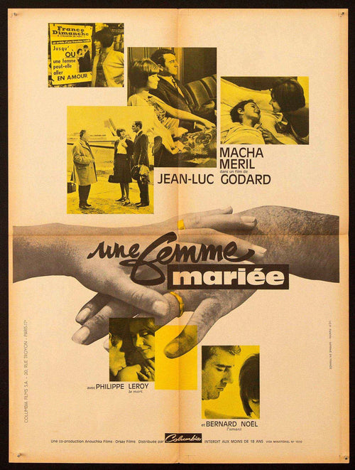A Married Woman (Une Femme Mariee) Original Vintage Movie Poster