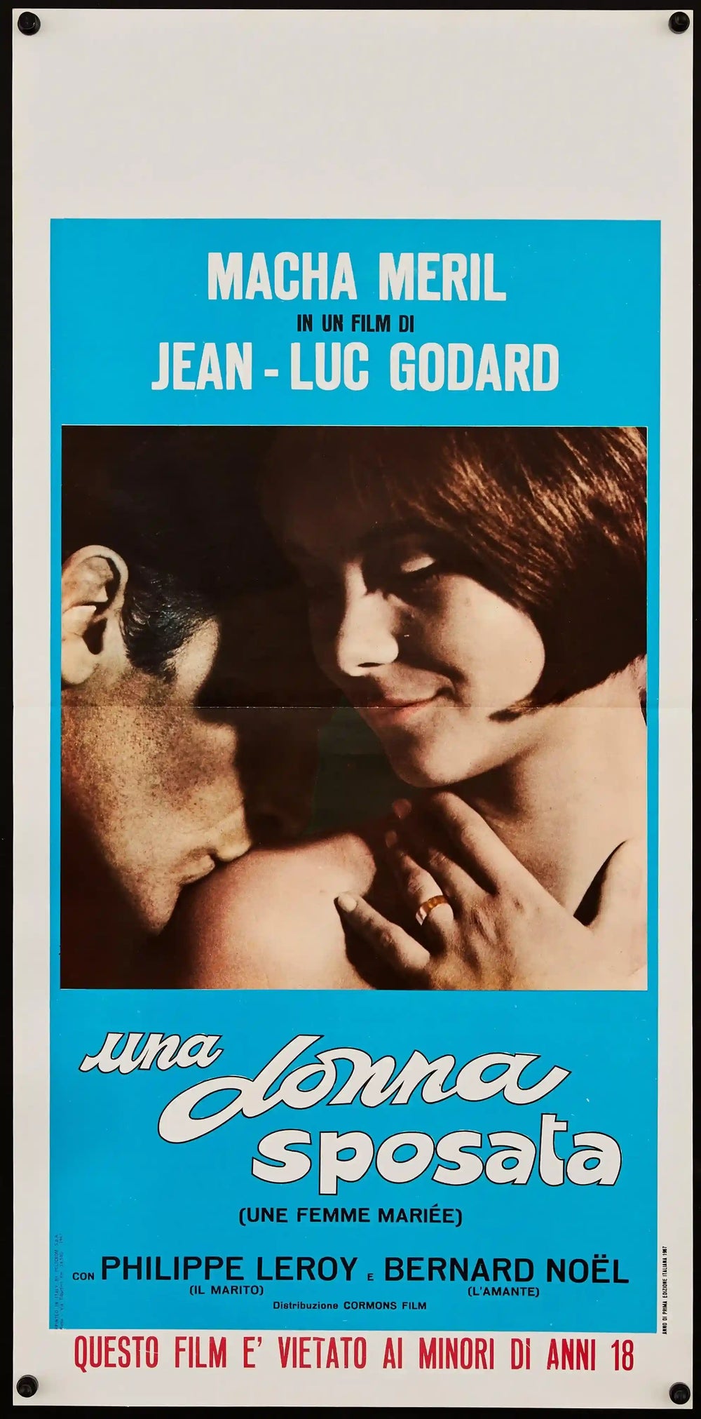 A Married Woman (Une Femme Mariee) Original Vintage Movie Poster