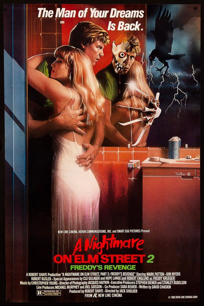 A Nightmare On Elm Street 2 Freddy's Revenge Original Vintage Movie Poster