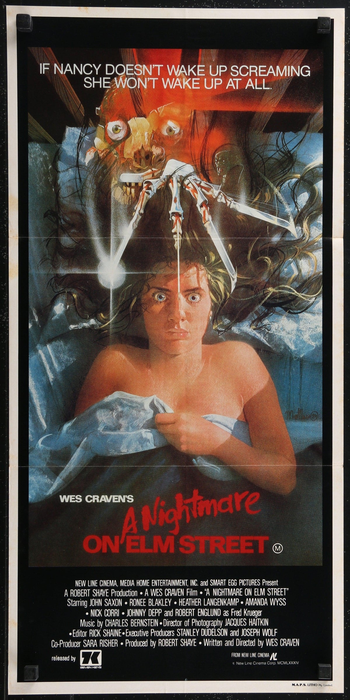 A Nightmare On Elm Street Original Vintage Movie Poster
