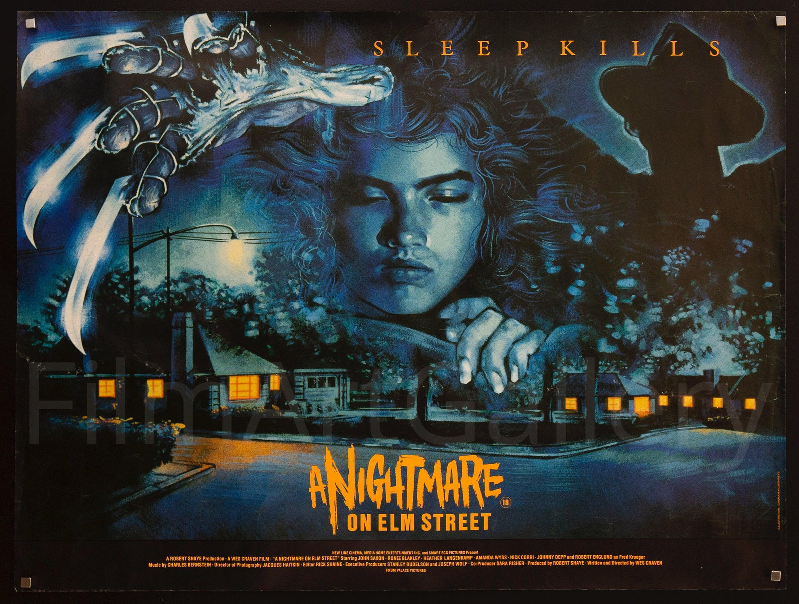 A Nightmare On Elm Street Original Vintage Movie Poster