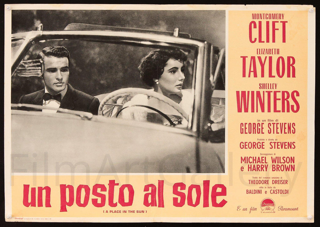 A Place In the Sun Original Vintage Movie Poster