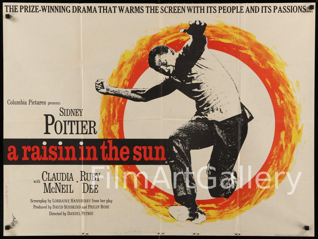 A Raisin In the Sun British Quad (30x40) Original Vintage Movie Poster