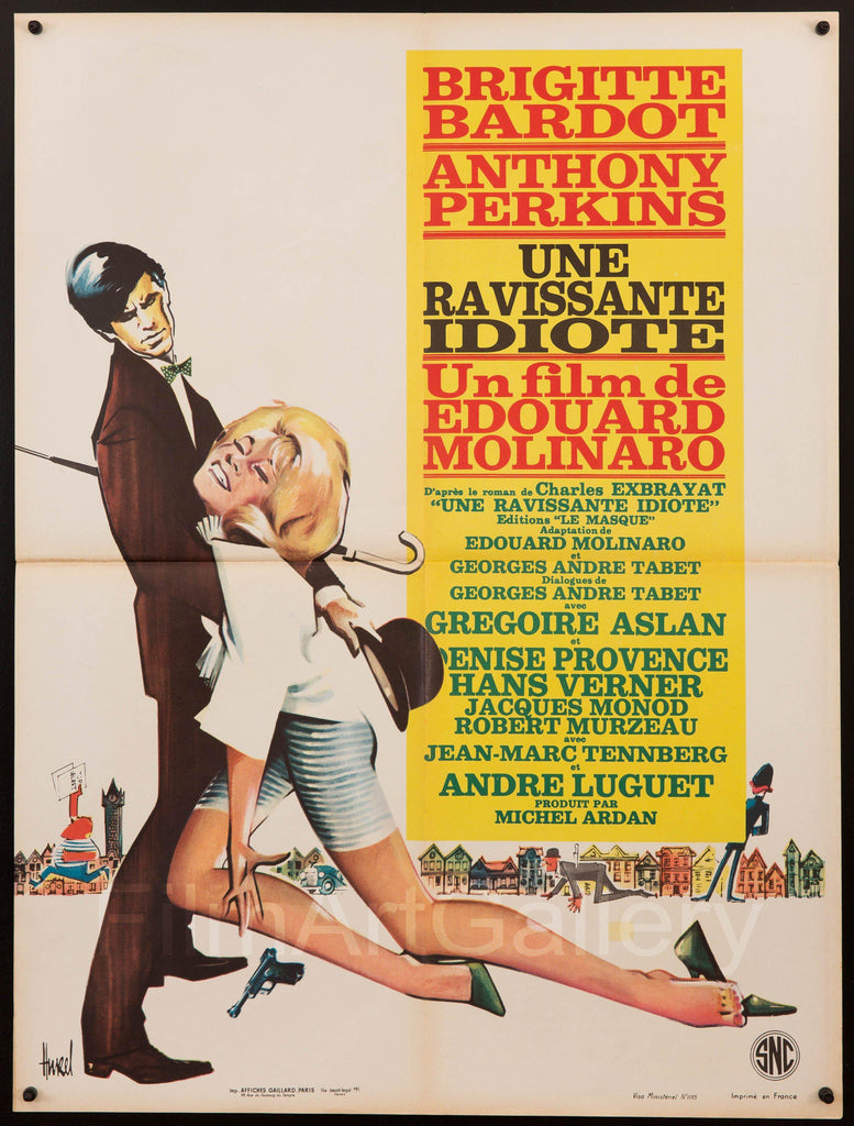 A Ravishing Idiot (Une Ravissante Idiote) Original Vintage Movie Poster