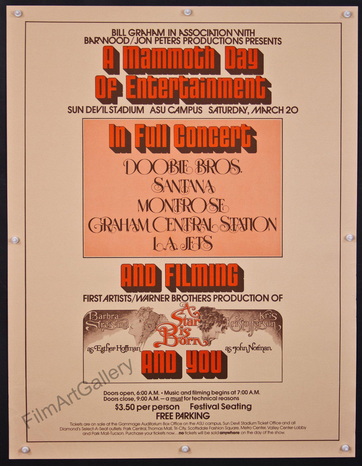 A Star is Born Original Vintage Movie Poster