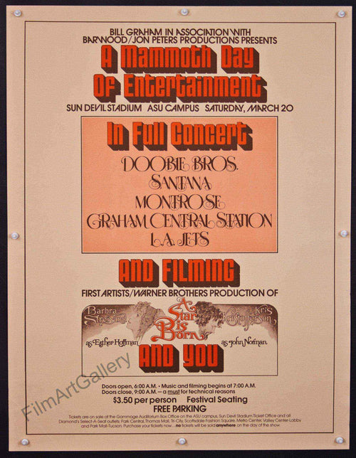 A Star is Born Original Vintage Movie Poster