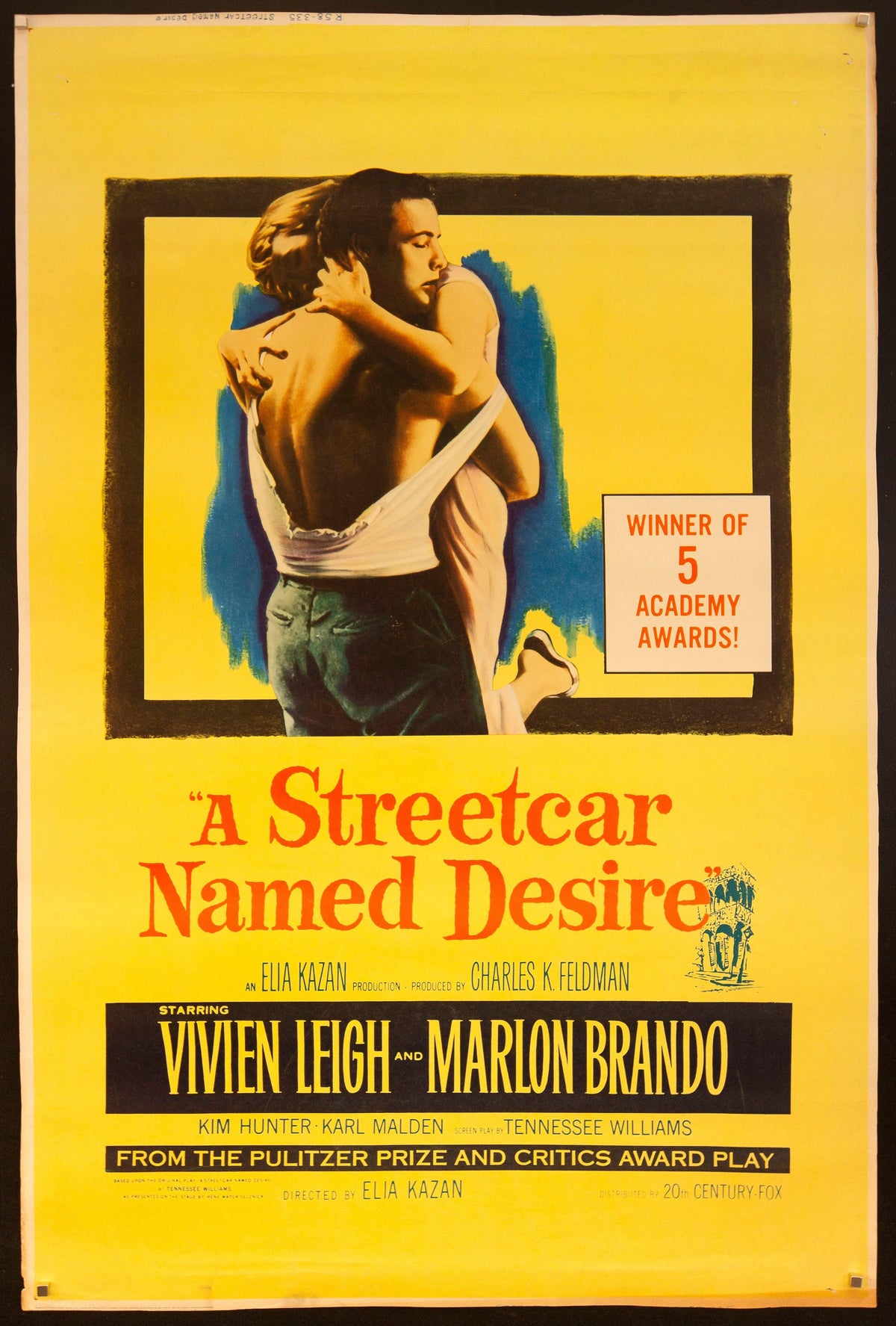 A Streetcar Named Desire 40x60 Original Vintage Movie Poster
