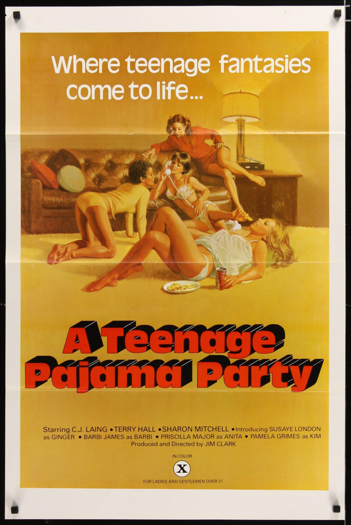 A Teenage Pajama Party Original Vintage Movie Poster
