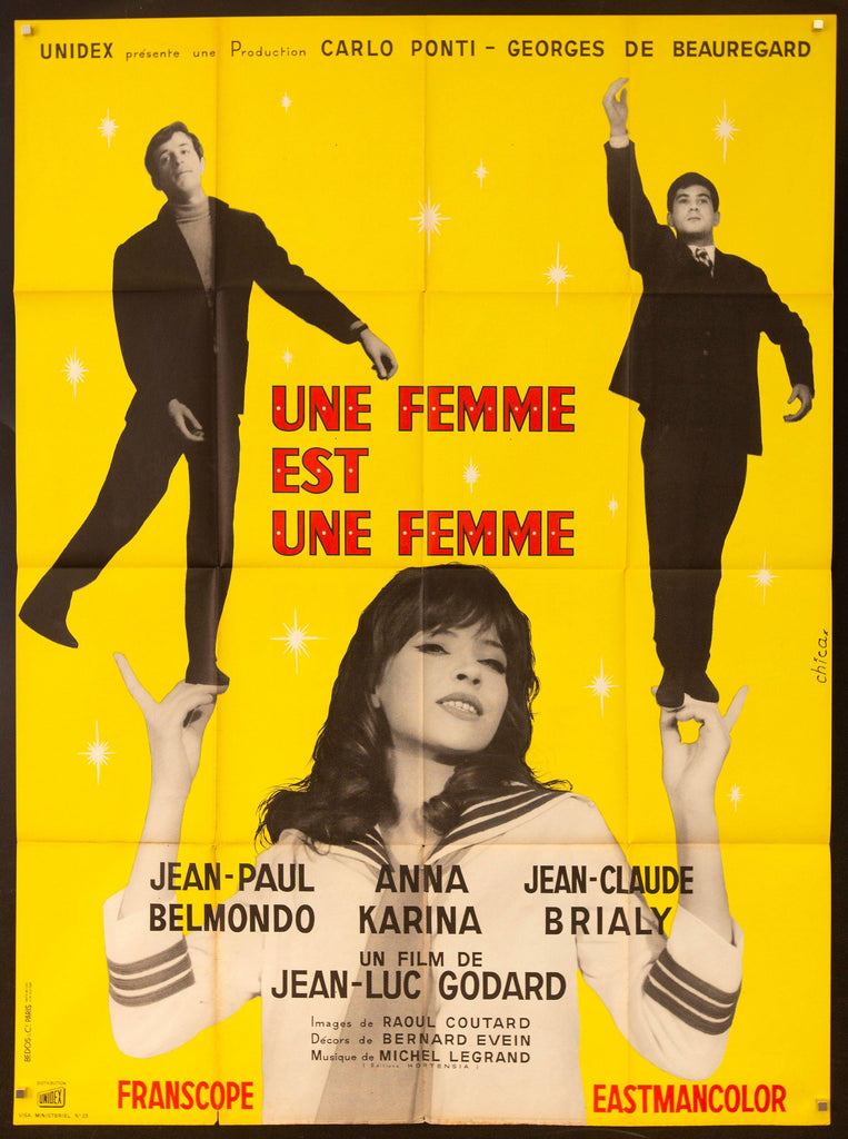 A Woman Is a Woman (Une Femme Est Une Femme) Original Vintage Movie Poster