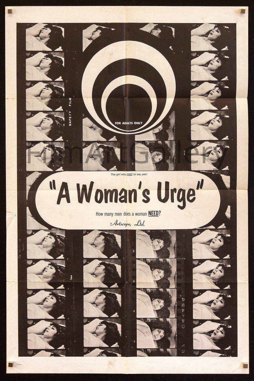 A Woman's Urge Original Vintage Movie Poster