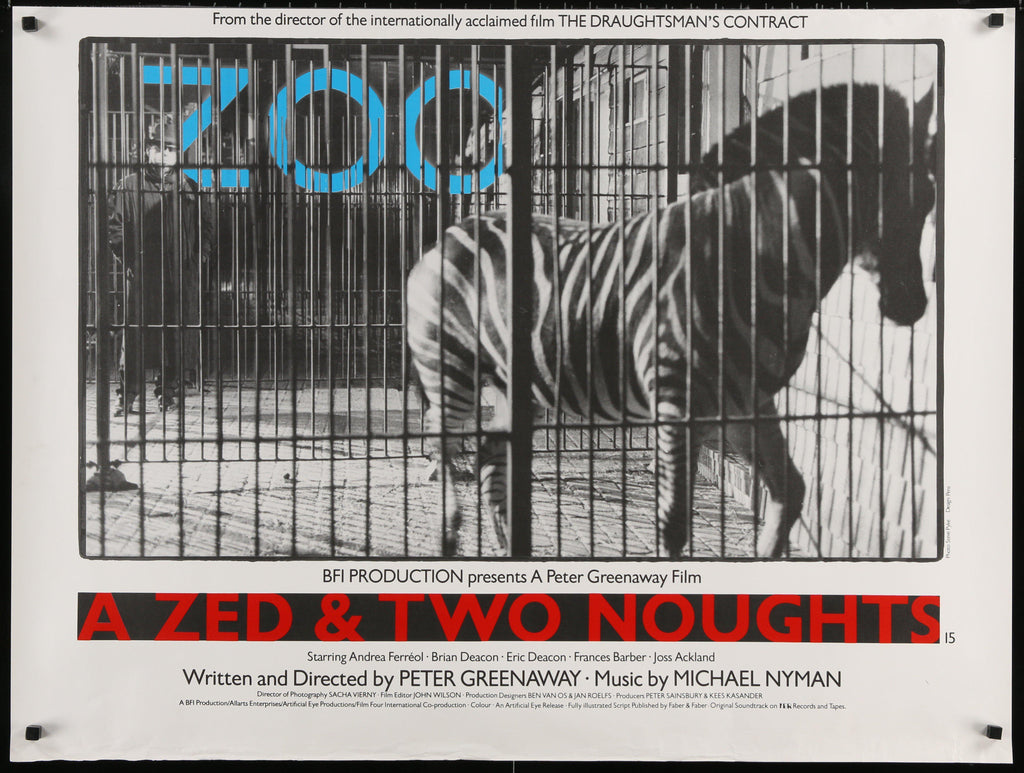 A Zed & Two Noughts Original Vintage Movie Poster