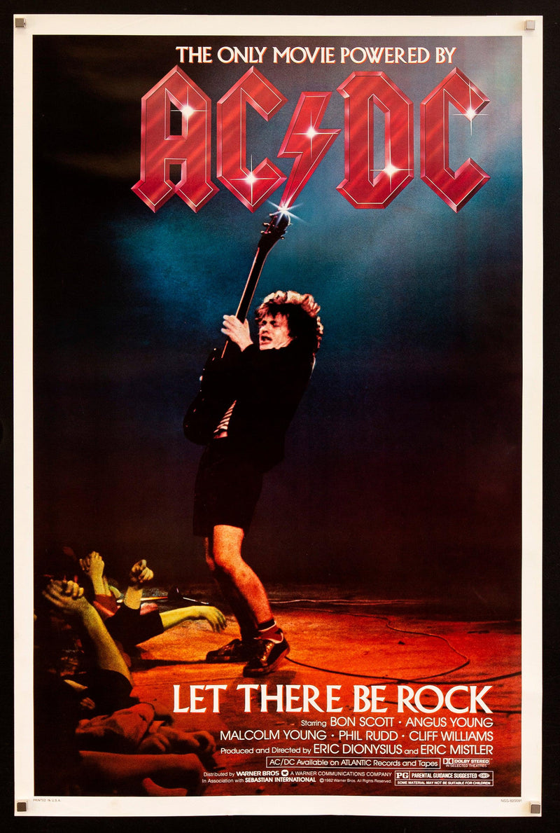 AC/DC: Let There Be Rock 1 Sheet (27x41) Original Vintage Movie Poster