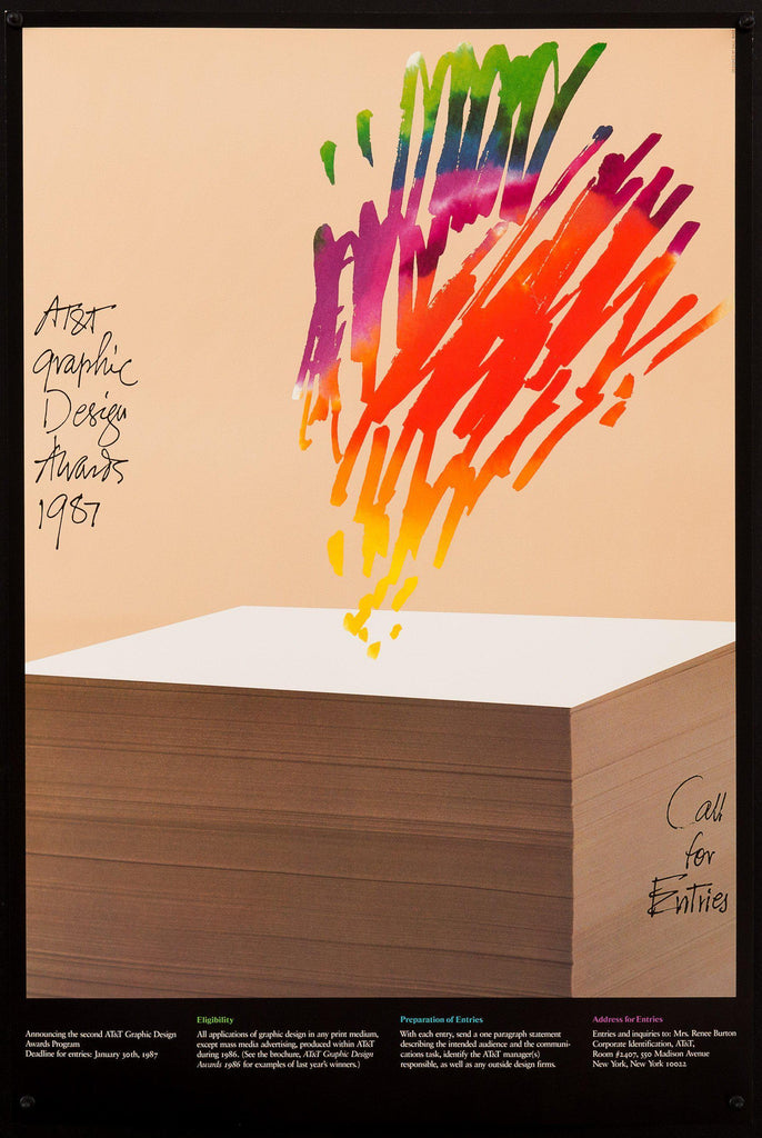 AT&T Graphic Design Awards 1987 Original Vintage Movie Poster
