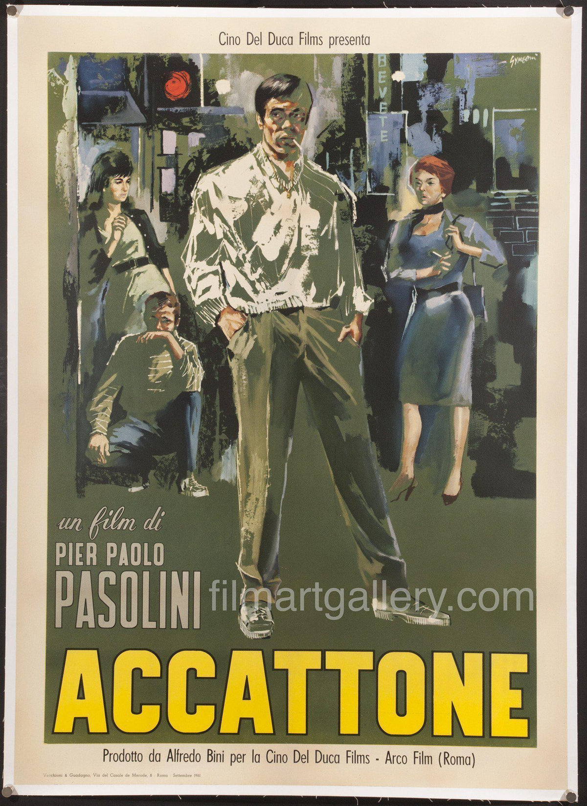Accattone Original Vintage Movie Poster