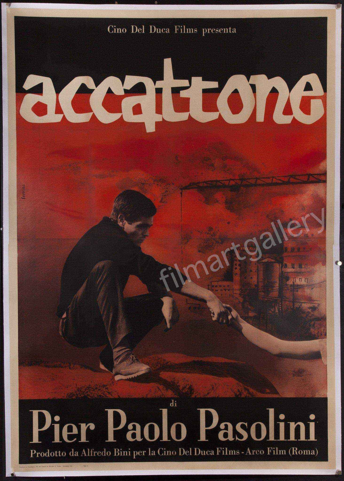 Accattone Movie Poster 1961 Italian 4 foglio (55x78)