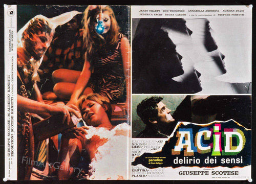 Acid Delirio Dei Sensi Original Vintage Movie Poster