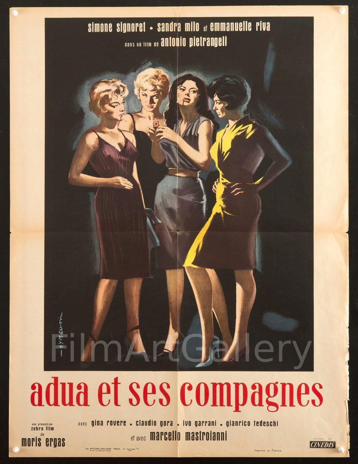 Adua et Ses Compagnes Original Vintage Movie Poster