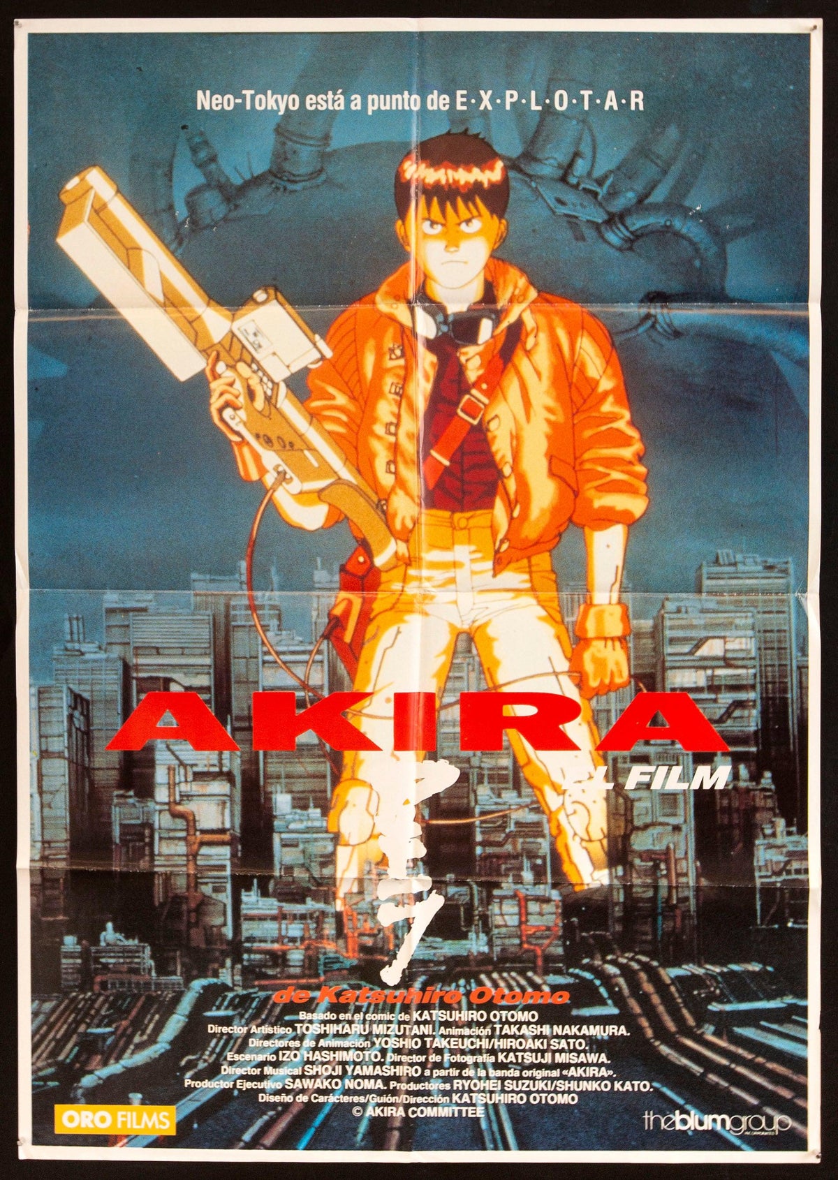 Akira 1 Sheet (27x41) Original Vintage Movie Poster