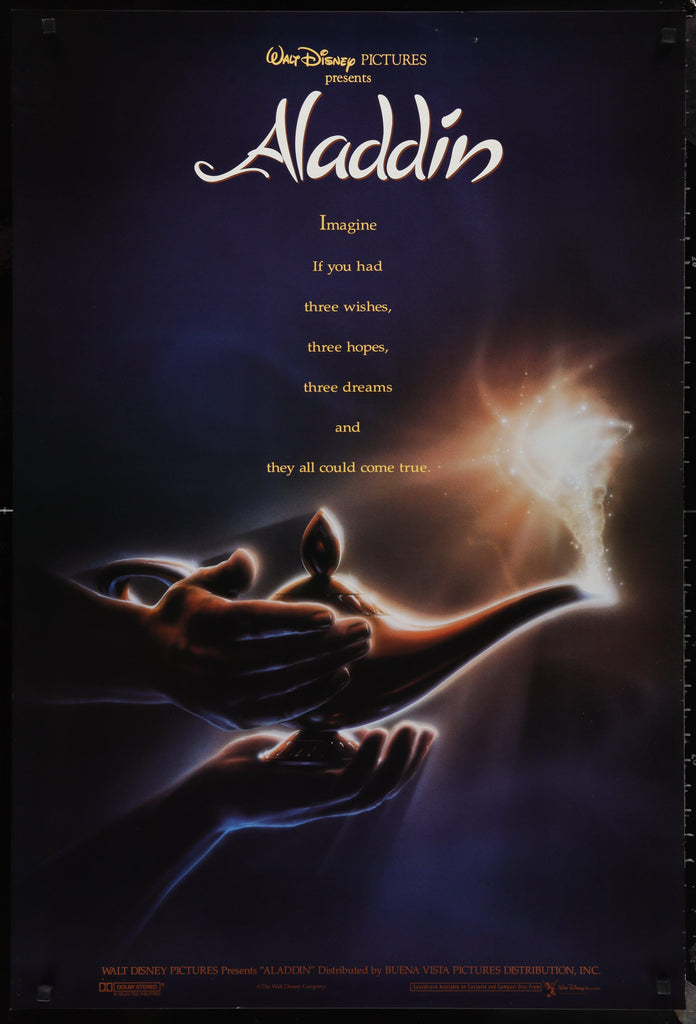 Aladdin 1 Sheet (27x41) Original Vintage Movie Poster