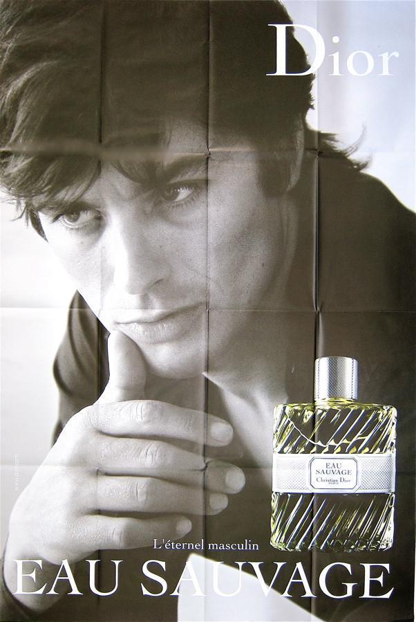 Alain Delon for Eau Sauvage by Christian Dior Original Vintage Movie Poster