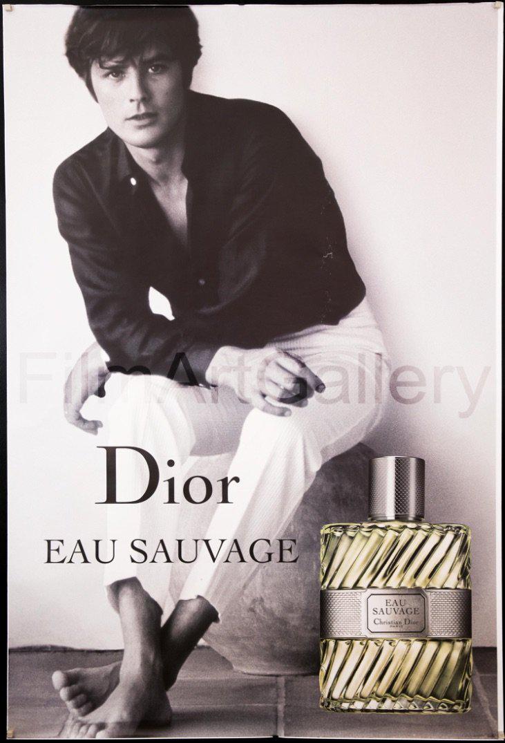 Alain Delon for Eau Sauvage by Christian Dior Original Vintage Movie Poster