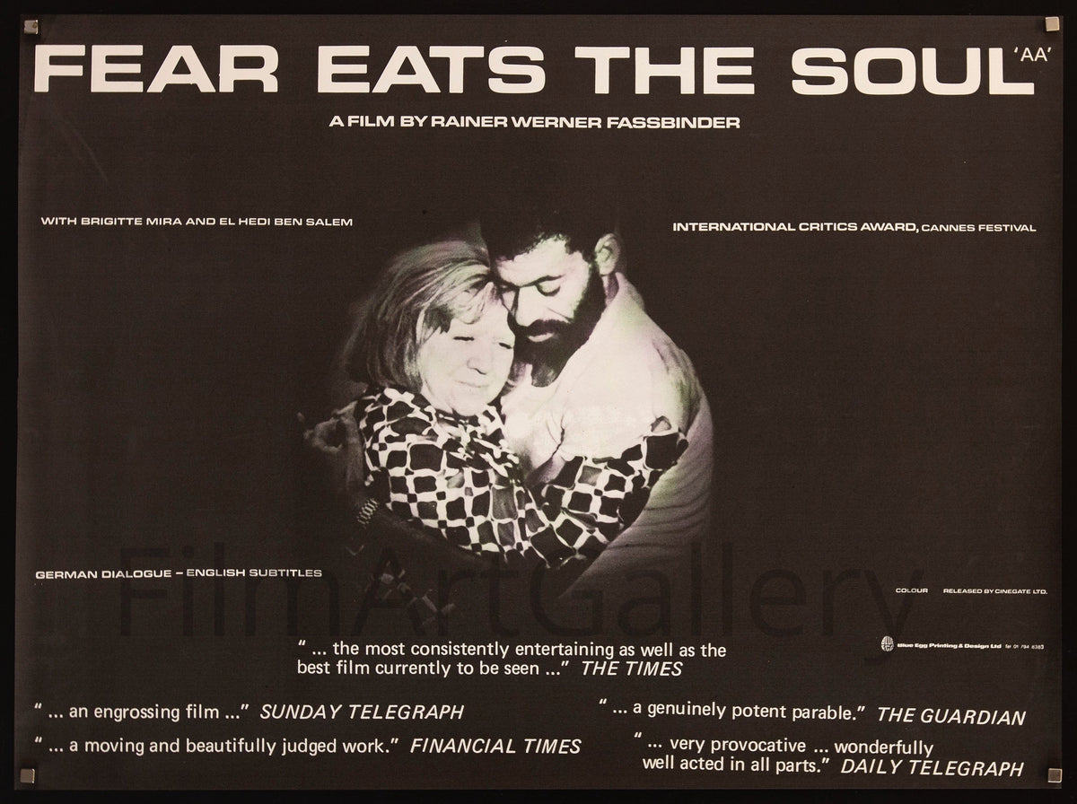 Ali Fear Eats the Soul British Quad (30x40) Original Vintage Movie Poster