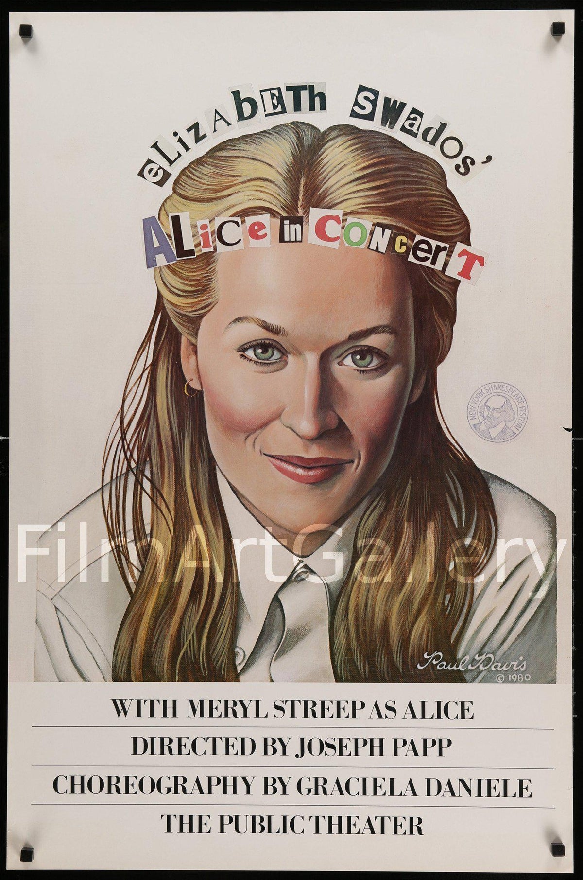 Alice In Concert Original Vintage Movie Poster