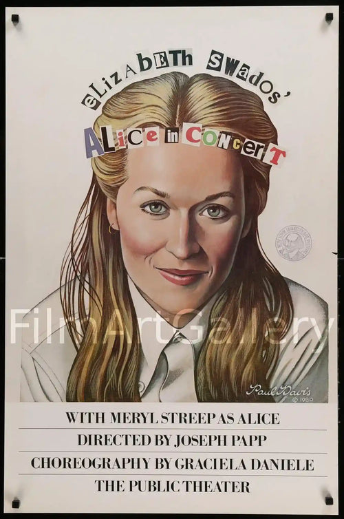 Alice In Concert Original Vintage Movie Poster