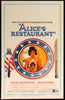 Alice's Restaurant Window Card (14x22) Original Vintage Movie Poster