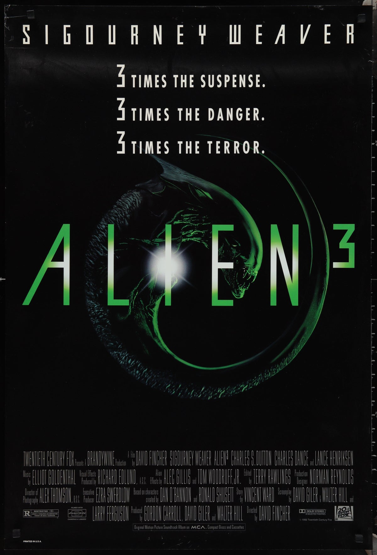 Alien 3 1 Sheet (27x41) Original Vintage Movie Poster