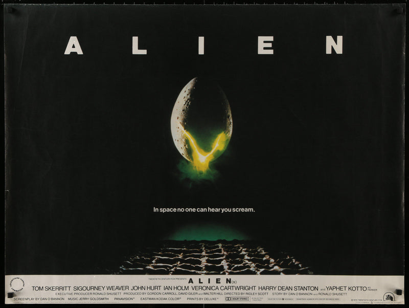 Alien British Quad (30x40) Original Vintage Movie Poster