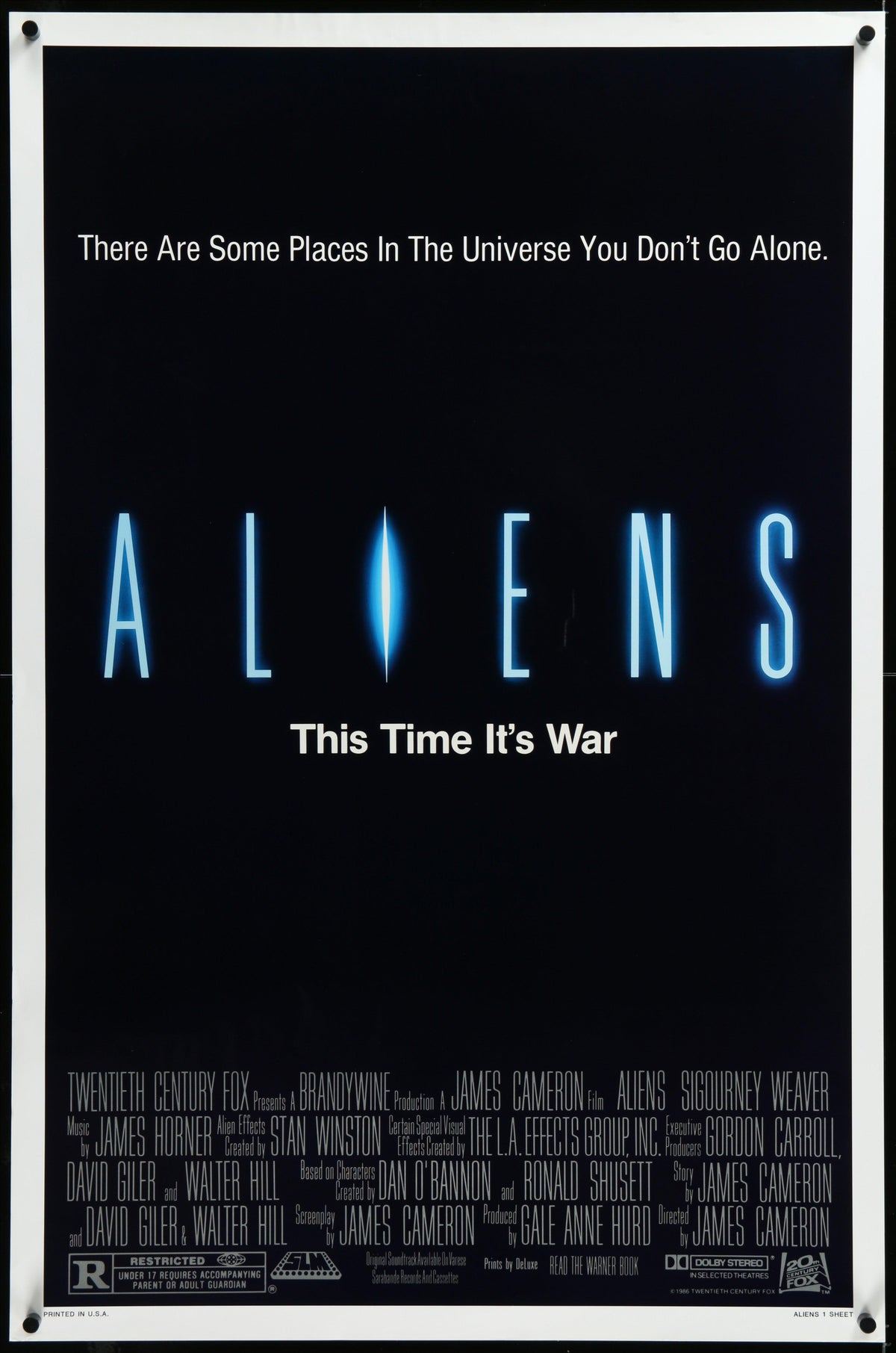 Aliens 1 Sheet (27x41) Original Vintage Movie Poster