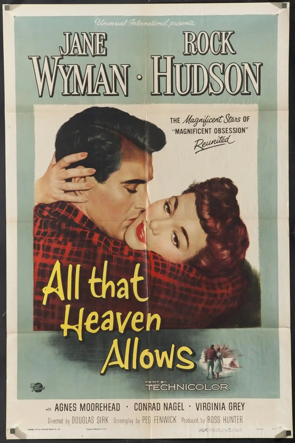 All That Heaven Allows Original Vintage Movie Poster
