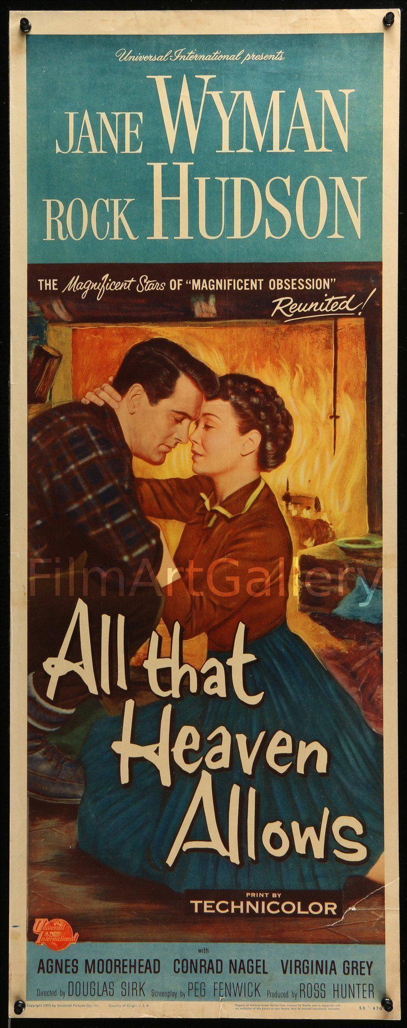 All That Heaven Allows Original Vintage Movie Poster
